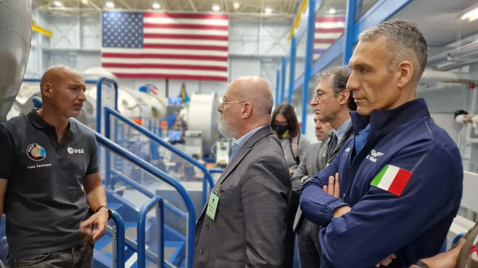 Il governatore Bonaccini in visita alla NASA