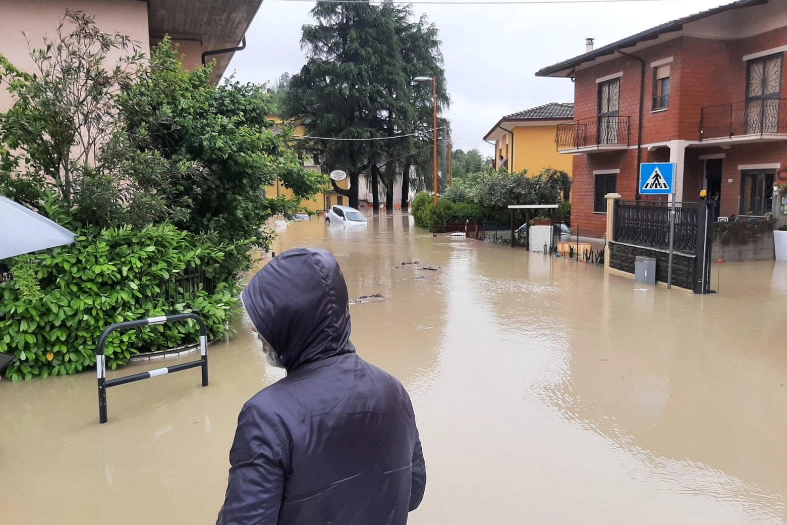 Allagamenti a Cesena: danni in via Roversano, zona Ponte Vecchio