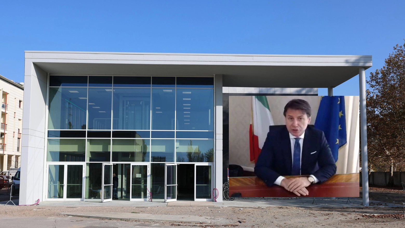 Conte in video collegamento all'inaugurazione del Data Center di Modena