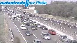 Traffico intenso in A 14 (webcam Autostrade per l’Italia)