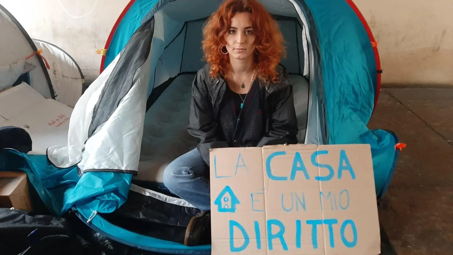 Caro affitti: Studenti in tenda davanti Università Padova