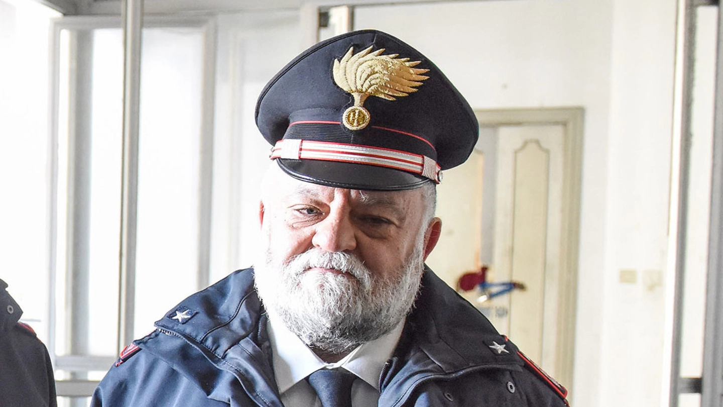 Il luogotenente Giuseppino Carbonari, comandante della stazione dei carabinieri 