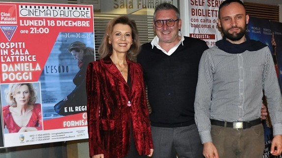 Ciro Formisano e Daniela Poggi con Massimiliano Giometti (Foto Concolino)