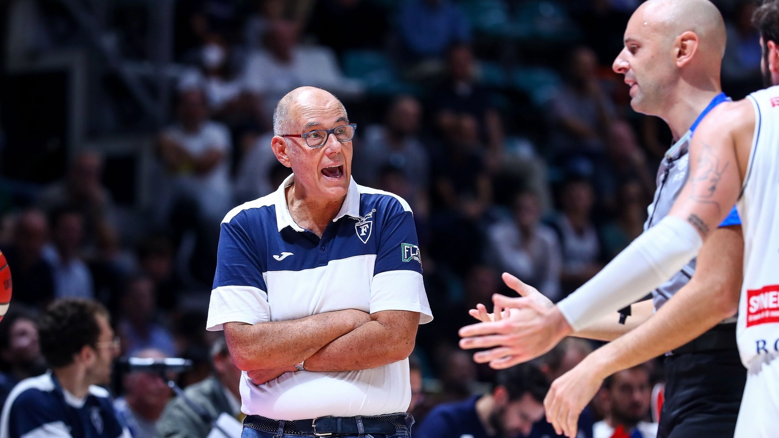 Attilio Caja, coach della Fortitudo (foto Ciamillo)