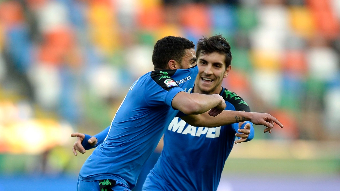 Udinese-Sassuolo 1-2, gioia Defrel (foto LaPresse)
