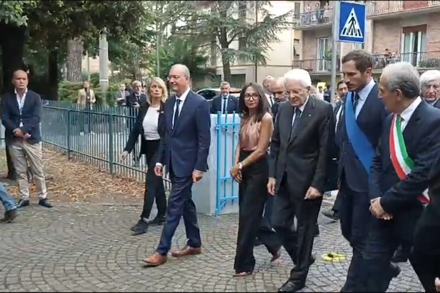 L'arrivo del Presidente della Repubblica Sergio Mattarella a Forlì