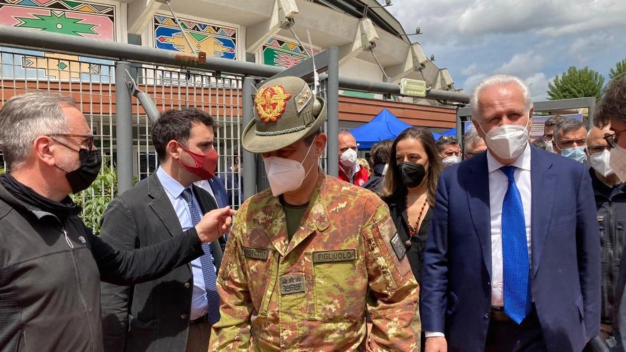 Il commissario Figliuolo al Mandela Forum a Firenze