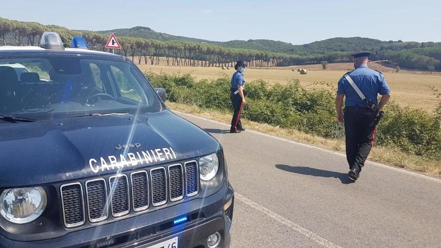 Femminicidio, i carabinieri sul luogo del ritrovamento del corpo