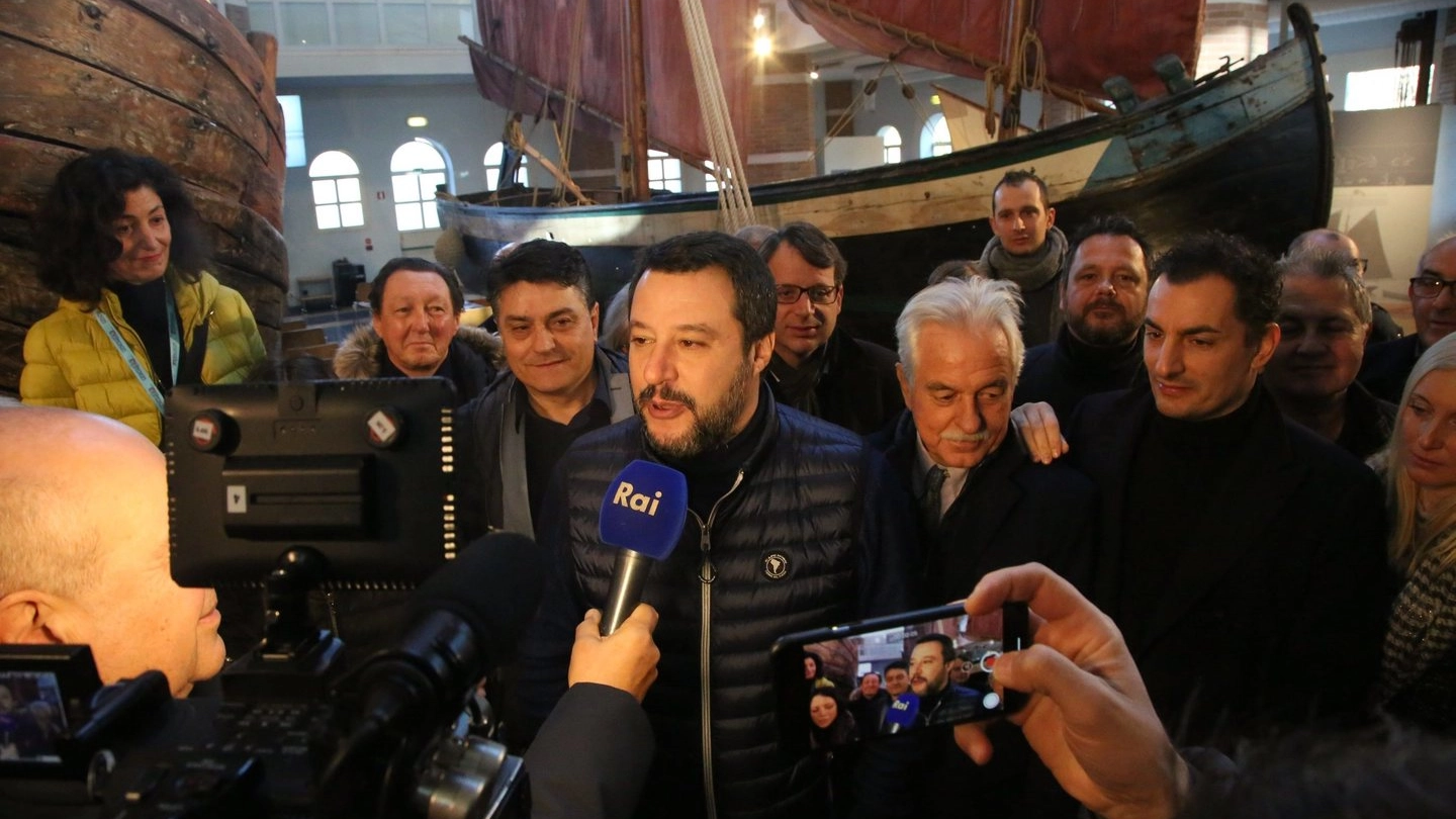 Matteo Salvini domenica scorsa a Cesenatico