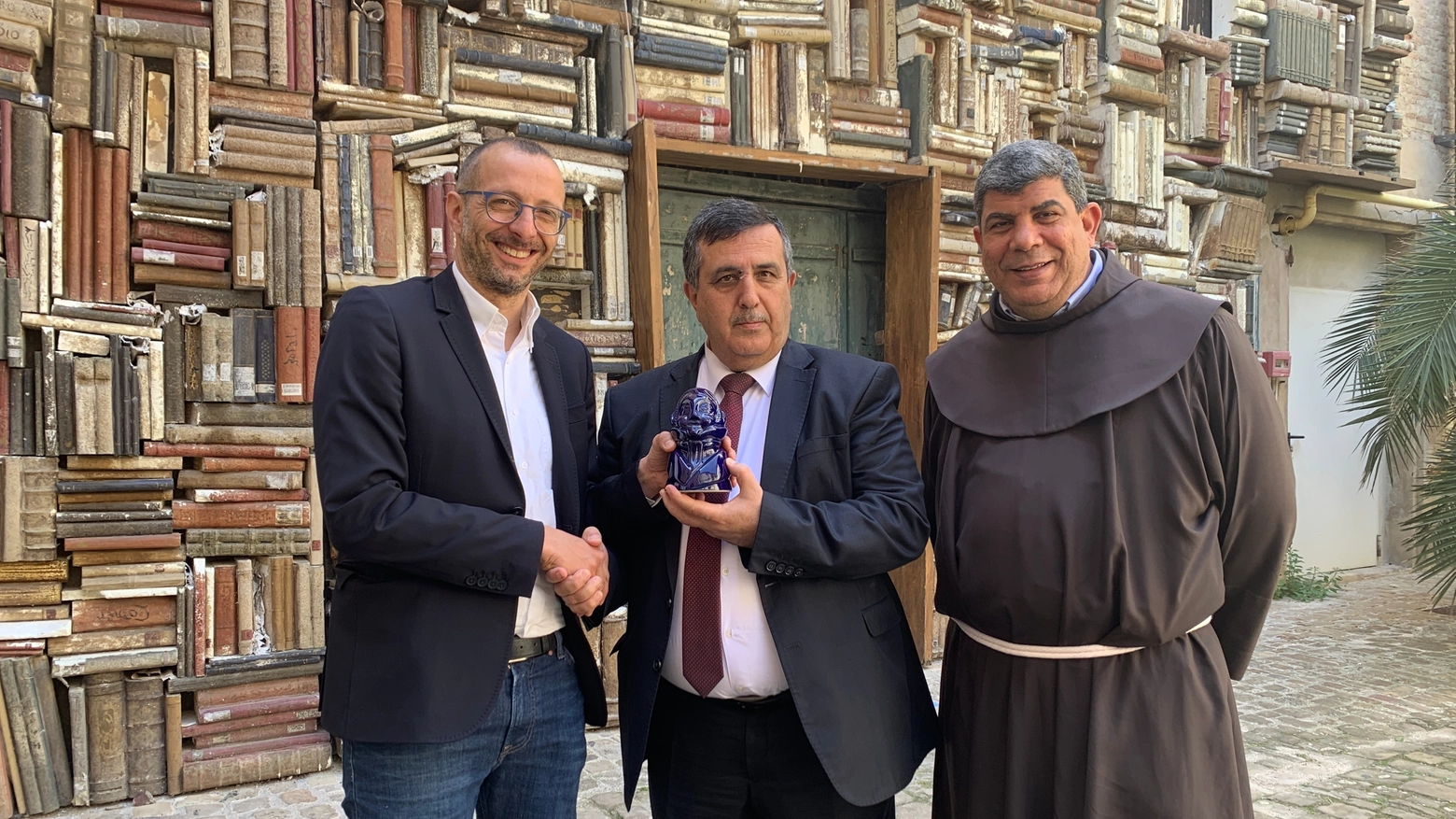 L'incontro tra Matteo Ricci, Anton Salman e il frate francescano Ibrahim Faltas 