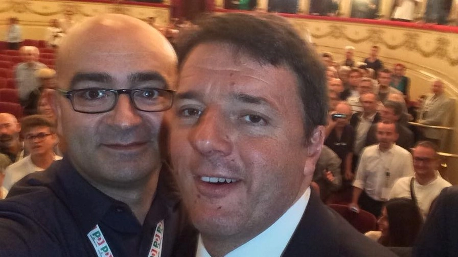 Dimitri Tinti con Matteo Renzi