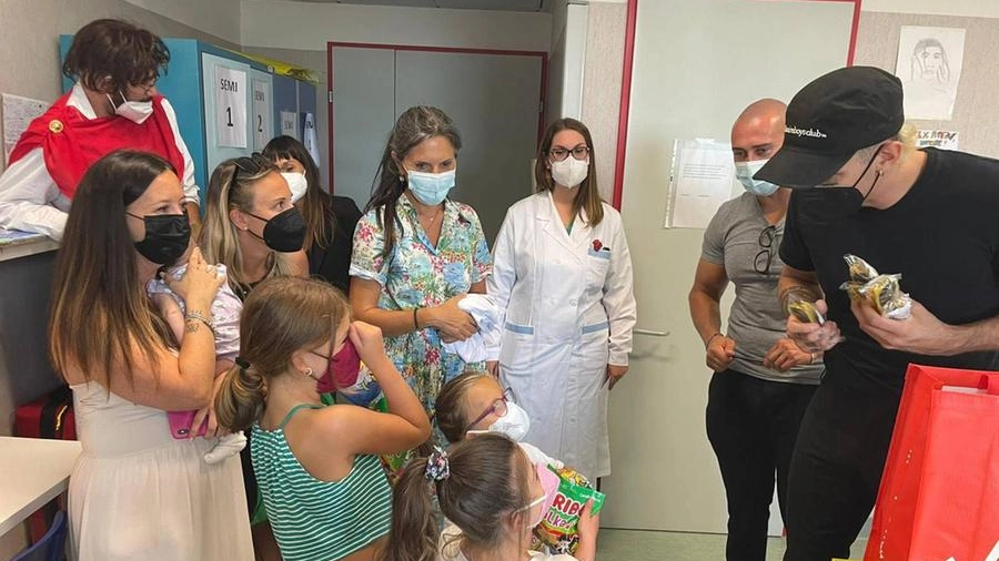 Achille Lauro in cardiologia pediatrica a Torrette di Ancona