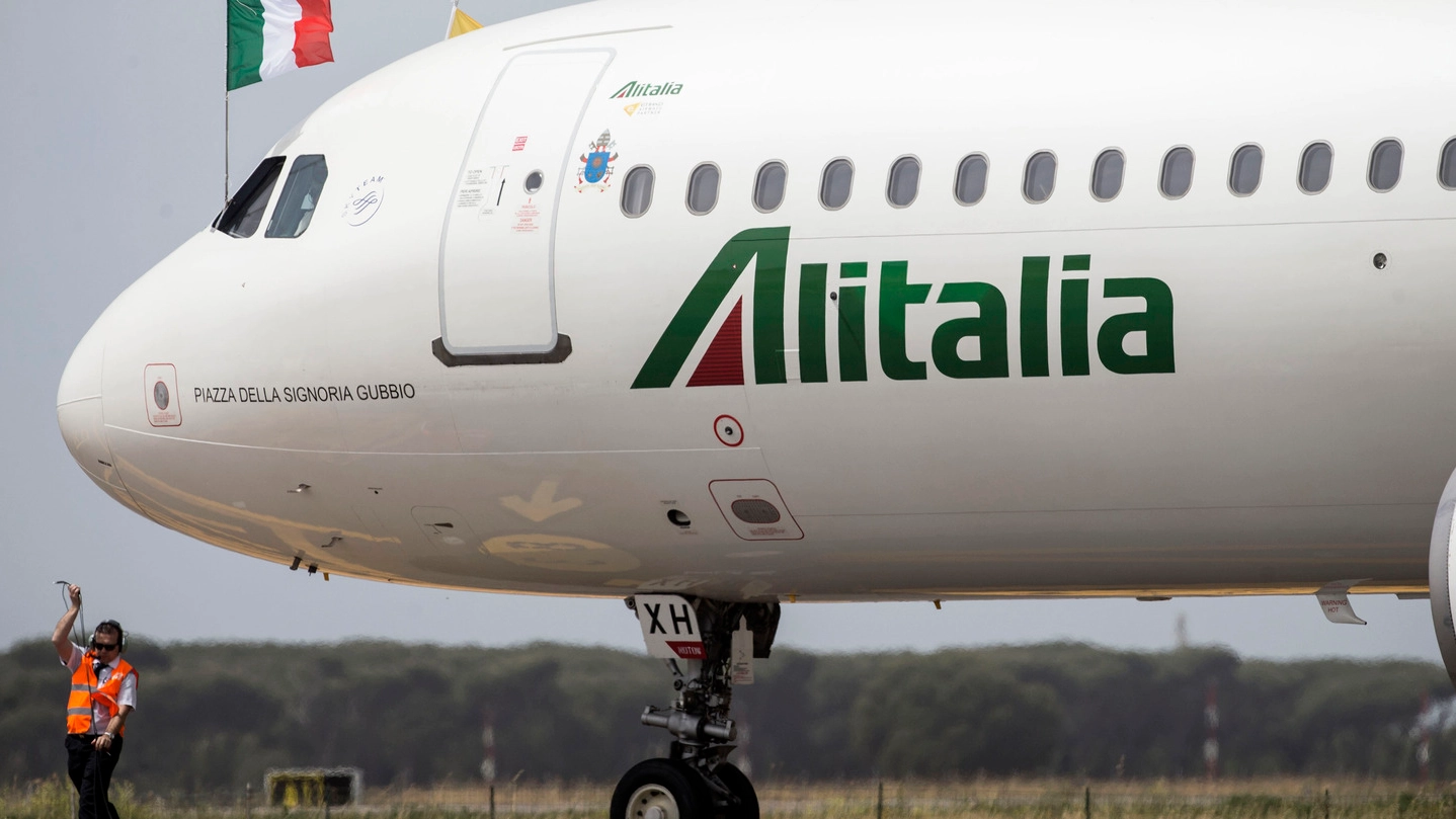Un aereo dell’Alitalia