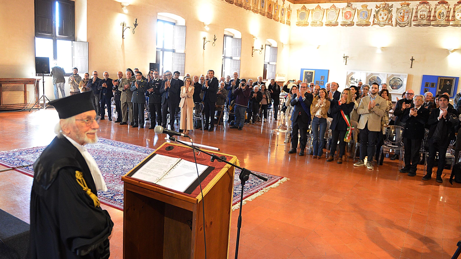 Sigillo d'Ateneo a Carlo Pagnini, la cerimonia in Prefettura a Pesaro