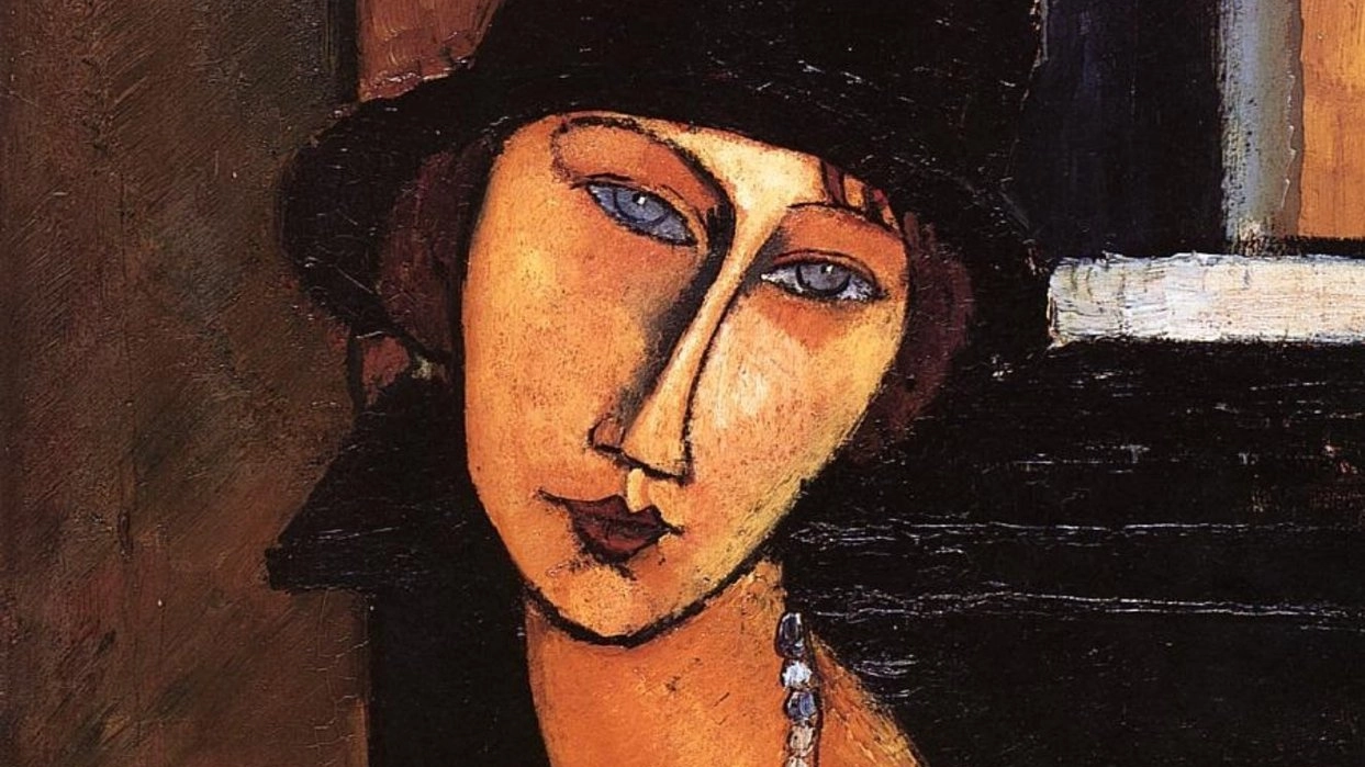 Un ritratto di donna di Modigliani (come l’opera sequestrata) con la musa Jeanne Hébuterne