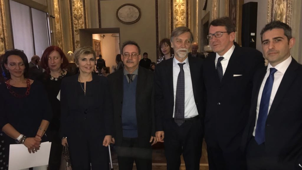 I sindaci delle città emiliane alla conferenza stampa di ieri a Roma