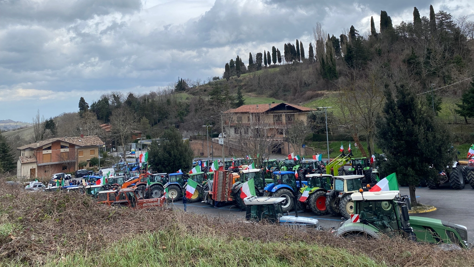 Il ‘popolo dei trattori’, in 170 a Urbino