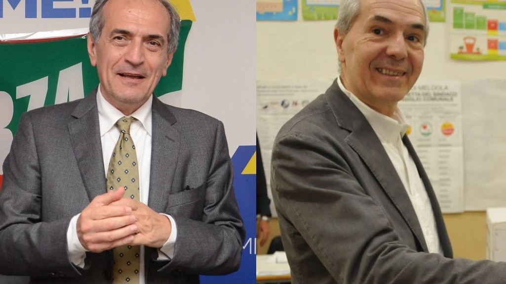 Gian Luca Zattini e Giorgio Calderoni, gli sfidanti al ballottaggio a Forlì