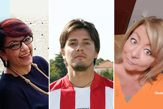 Le tre vittime dell'incidente di Pinarella: Mariangela Bardi, Luca Rosaldi e Morena Amici