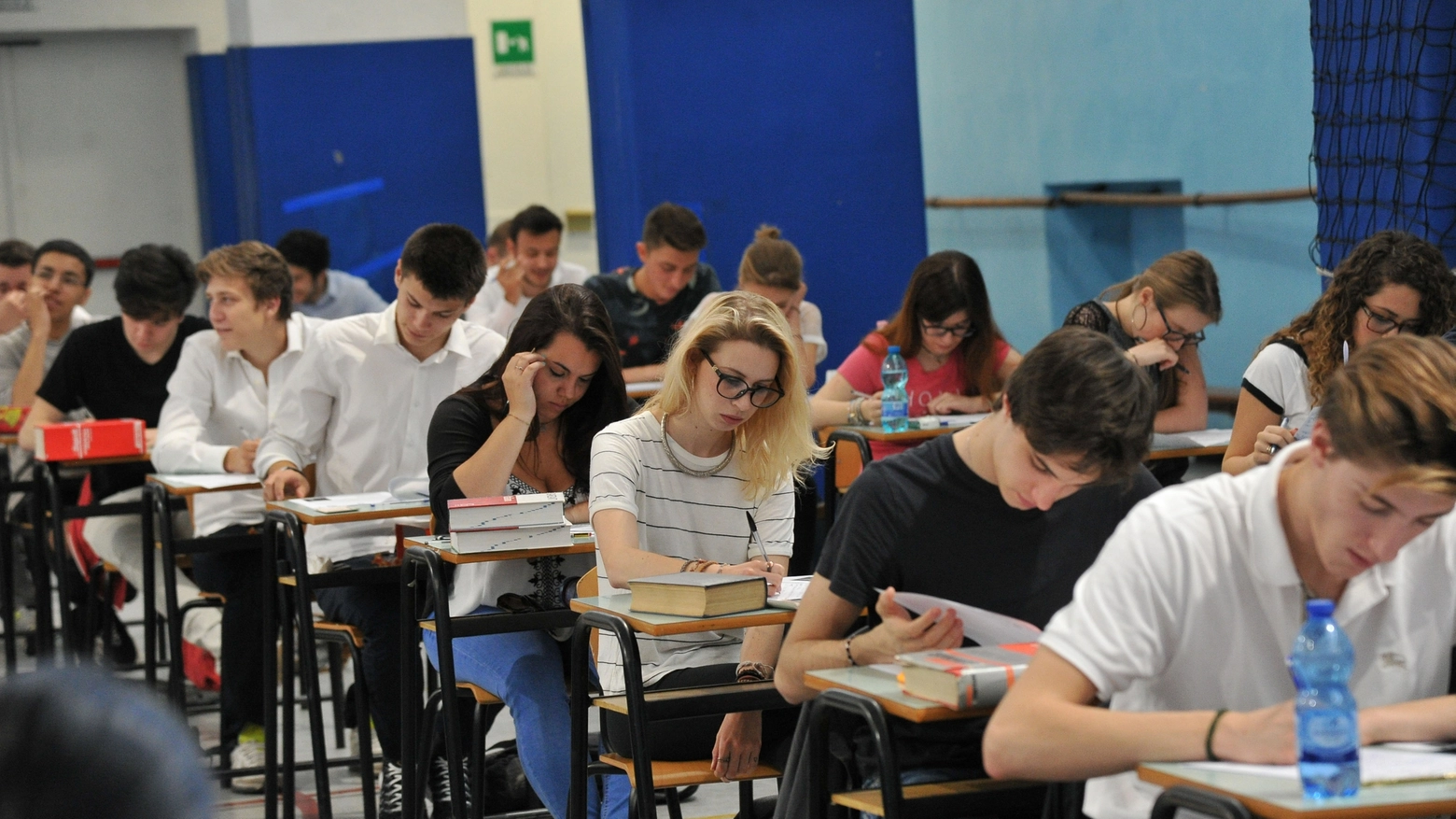 Studenti all'esame di Maturità (Newpress)