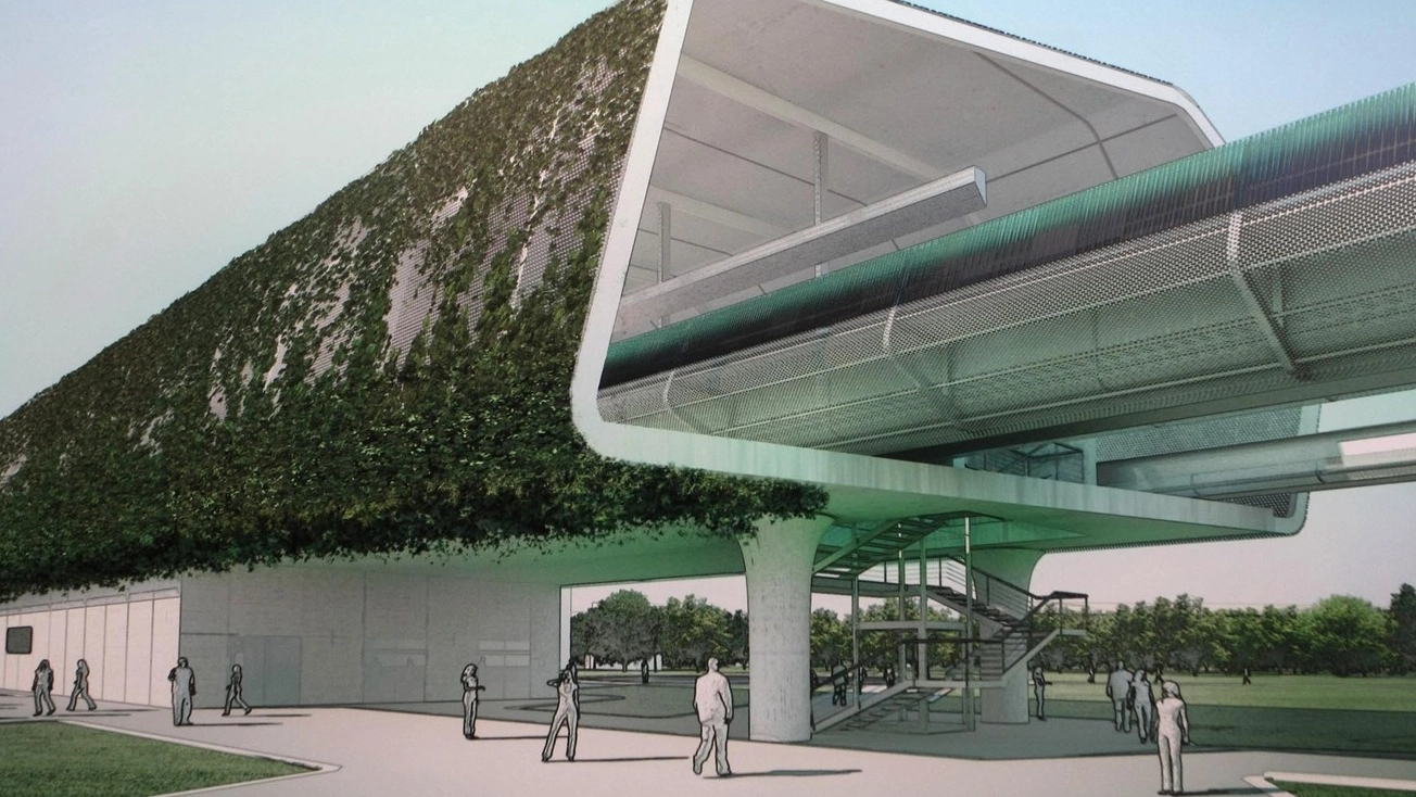 FUTURO Il progetto del People Mover, l’opera pensata per collegare in tempi rapidi la stazione centrale  con il Marconi