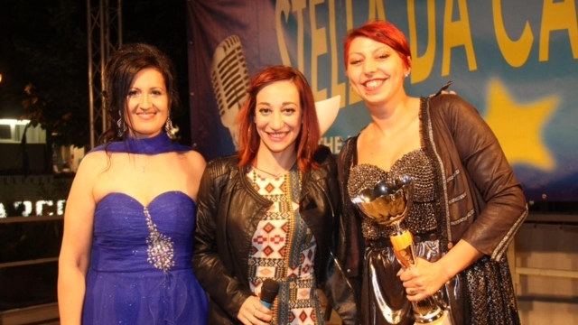 Da sinistra Maria Bianca Caranni, Clarissa Vichi, Gaia Anglani 1° classificata cat senior