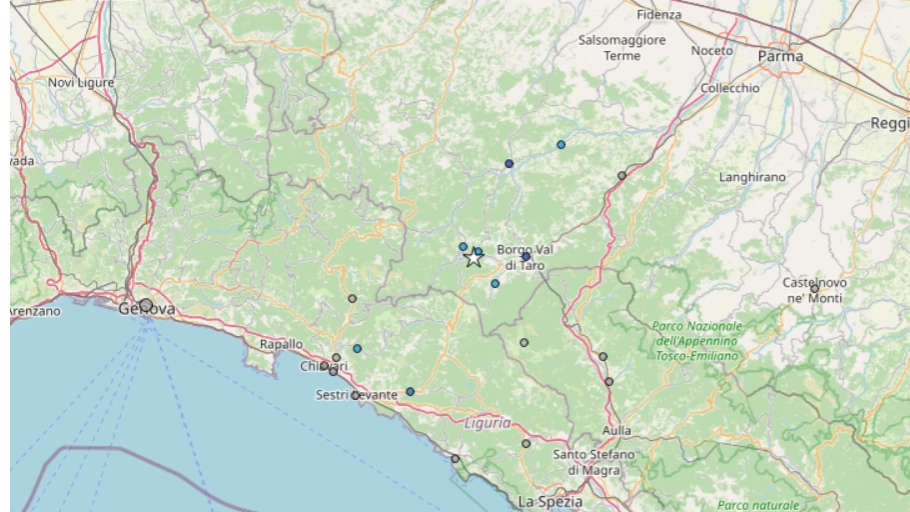 Parma, scossa di terremoto di magnitudo 3: epicentro Compiano e Tornolo