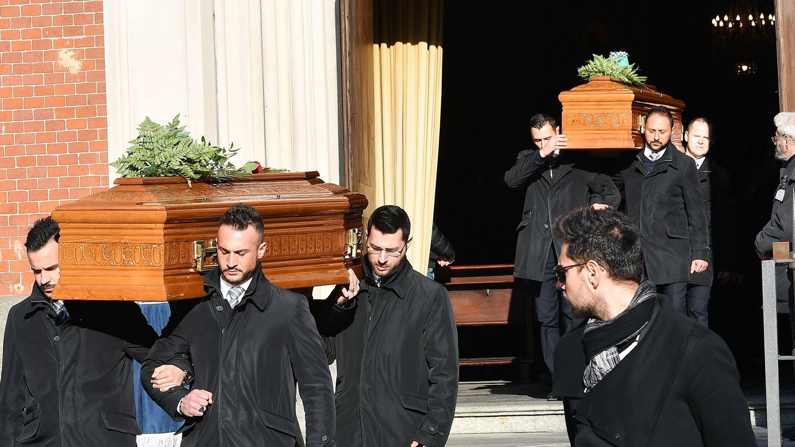 Coniugi uccisi a Ferrara, i funerali a Torino (Ansa)