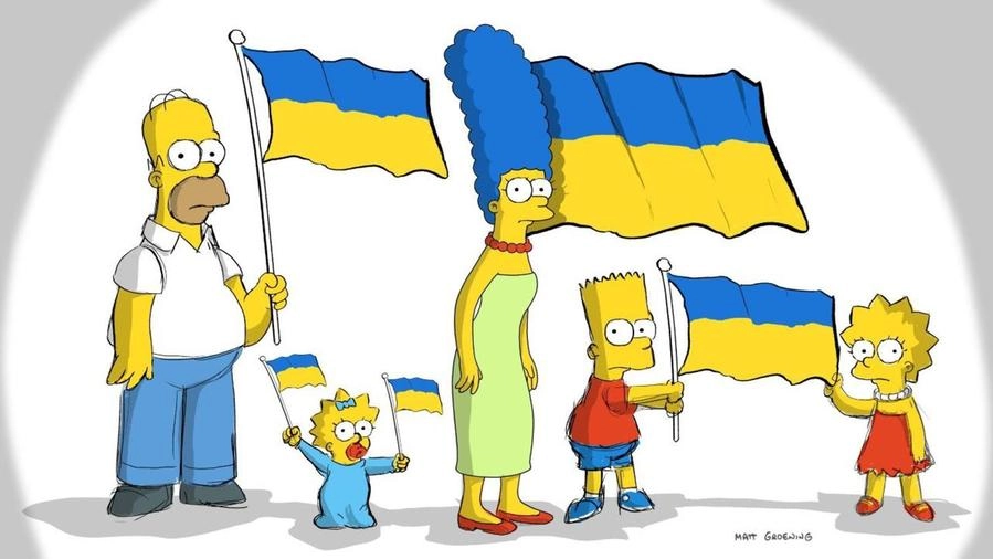 I Simpson per l'Ucraina: l'omaggio di Matt Groening