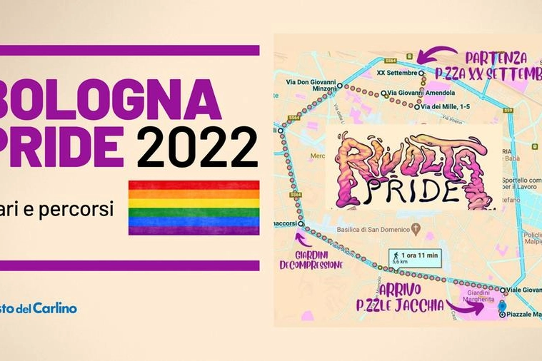 Ecco la mappa per il corteo del Pride 2022