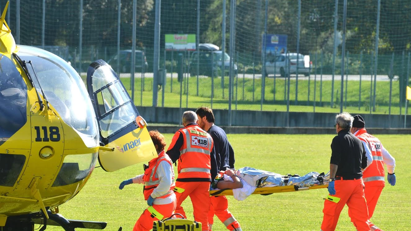 Uno dei feriti è stato trasportato in elicottero  all’ospedale Bufalini di Cesena