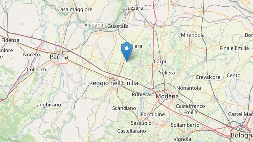 Scossa di terremoto a Bagnolo (foto OpenStreetMap contributors)