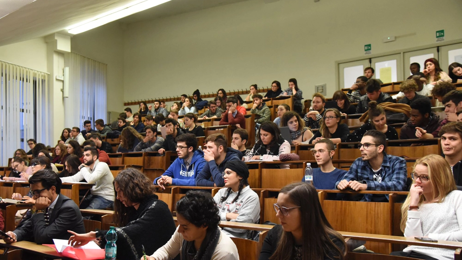 Universitari in una foto d'archivio Crocchioni