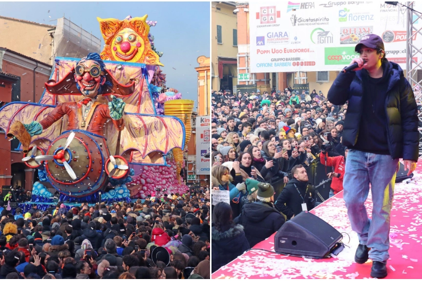 Tananai apre il Carnevale di Cento 2024, bagno di folla (Businesspress)