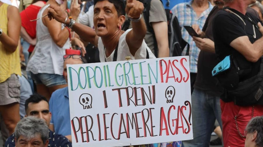Manifestazione "No green pass"