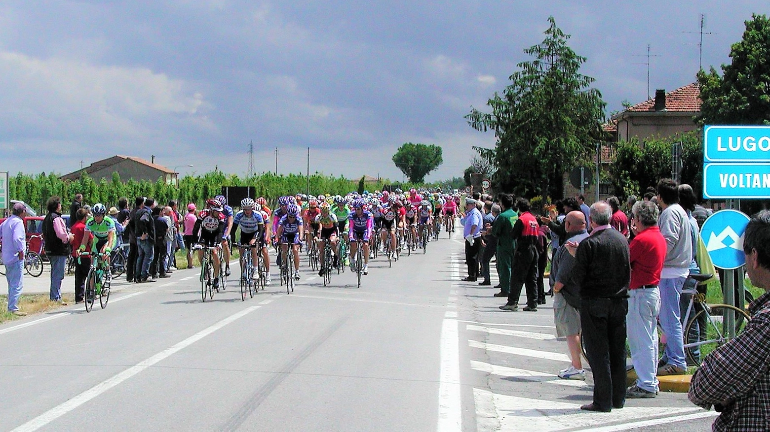 Il passaggio del Giro d'Italia nel 2005 in Bassa Romagna (Scardovi)