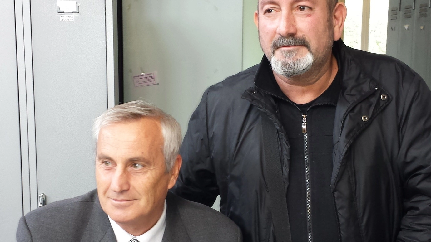 Emilio Moretti con il suo avvocato Sandro Giustozzi