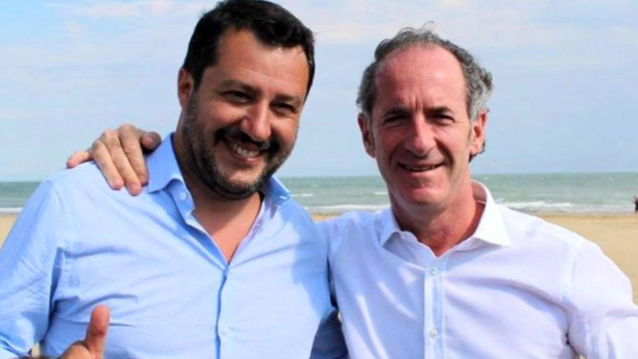 Luca Zaia con Matteo Salvini