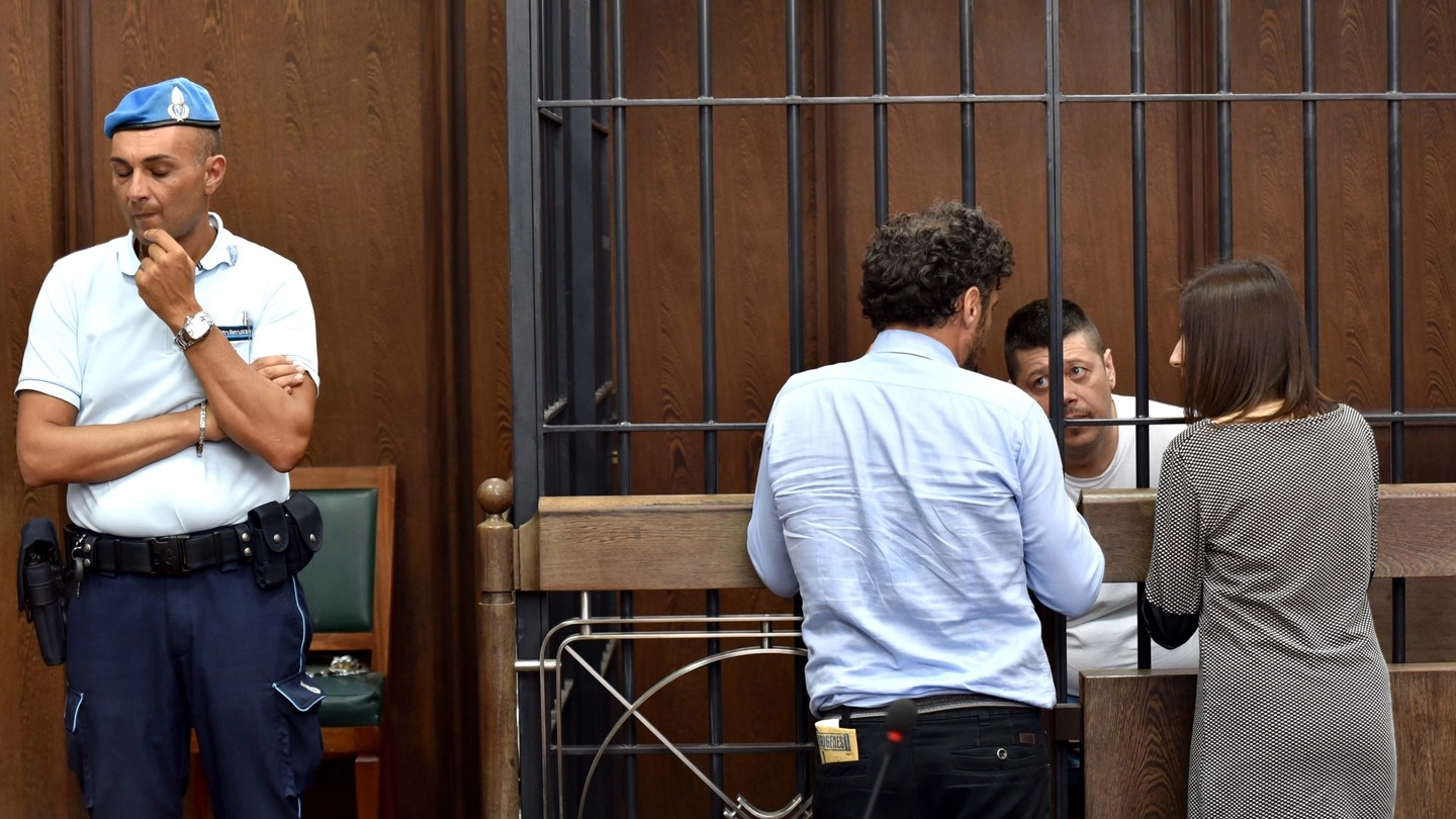 Omicidio di Modigliana, il 48enne rumeno Mihai Cozma in aula (Fantini)
