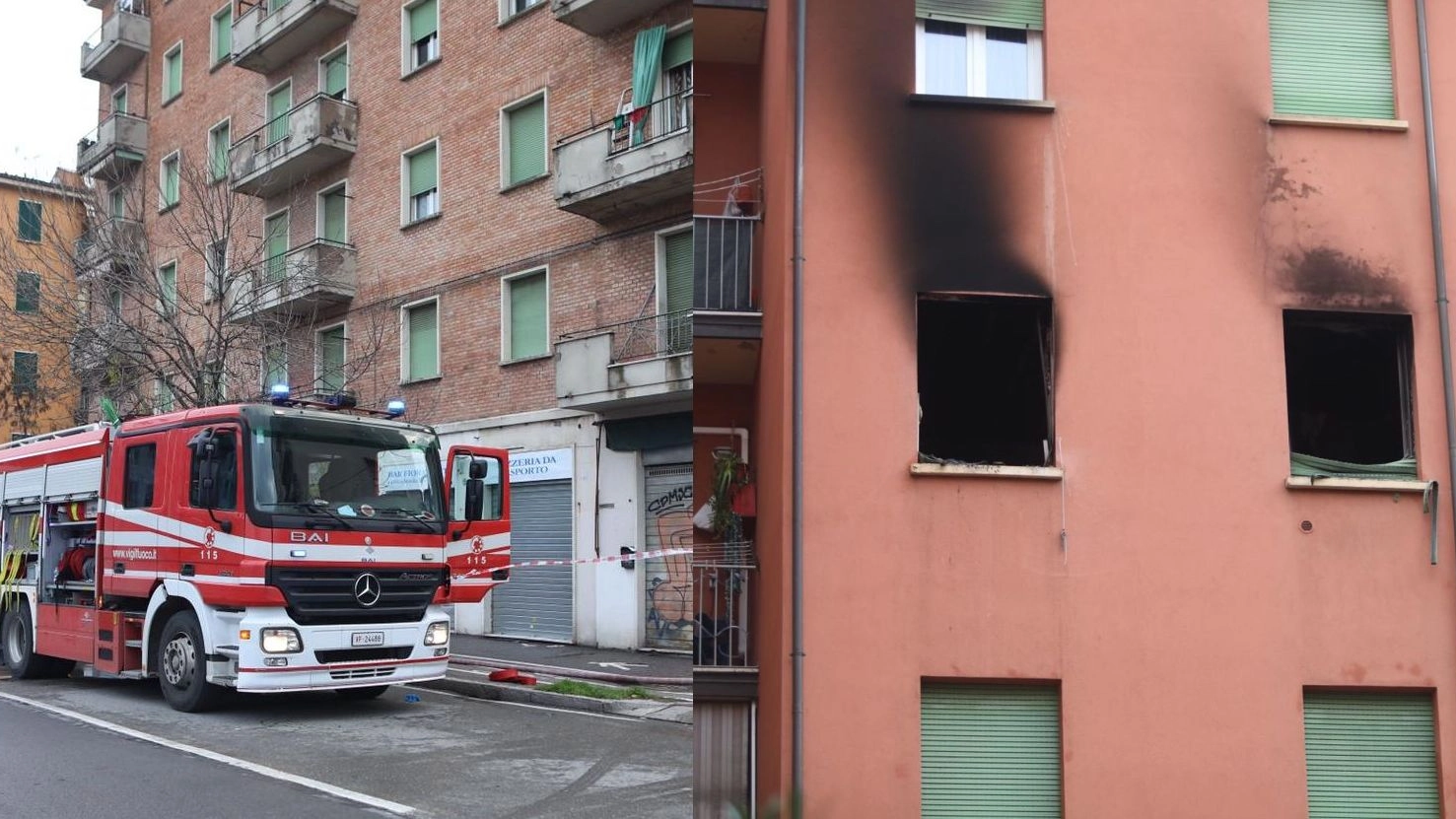 Tragico incendio in via Fioravanti: un morto e una persona grave (FotoSchicchi)