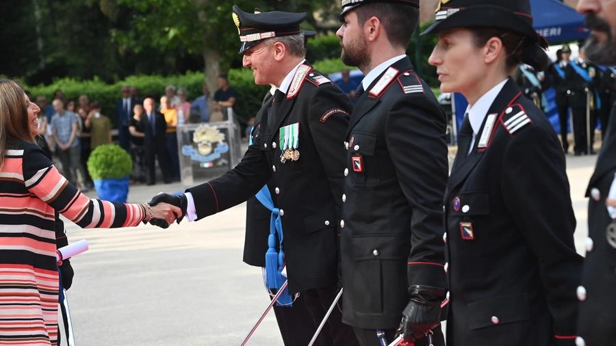 Alcuni dei militari premiati della compagnia Bologna Centro