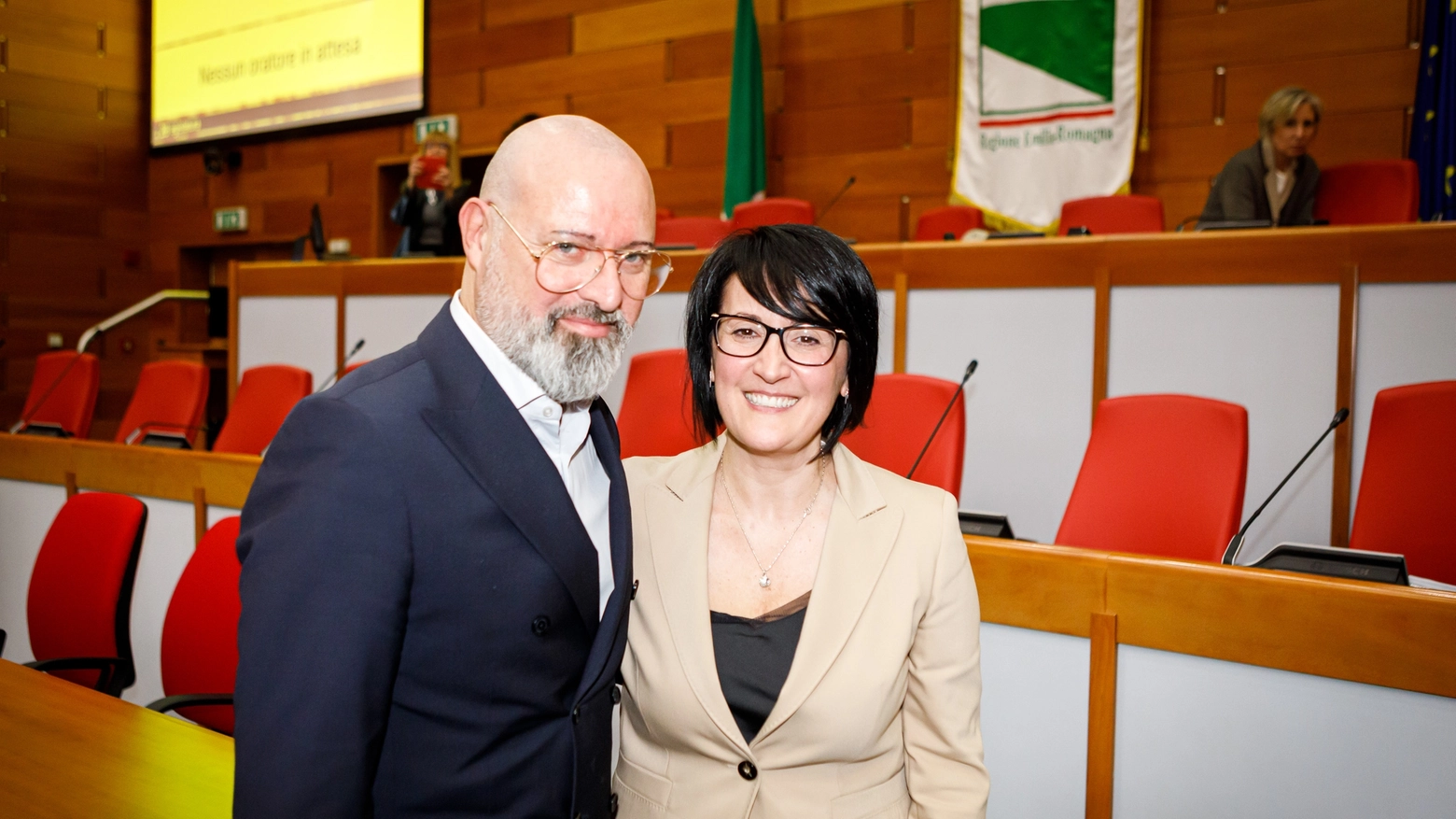 Stefano Bonaccini ed Emma Petitti (foto Schicchi)