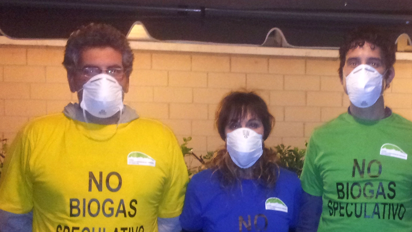 Corridonia (Macerata), il comitato contro il biogas (Foto De Franceschi)