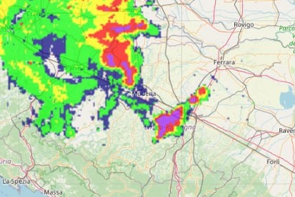 Piogge e temporali in Emilia Romagna