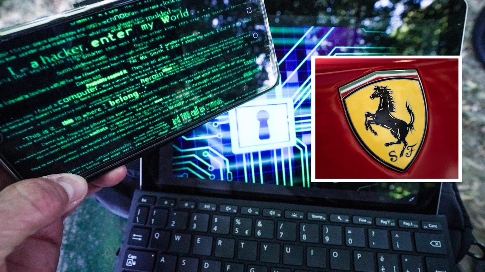 Attacco hacker a Ferrari