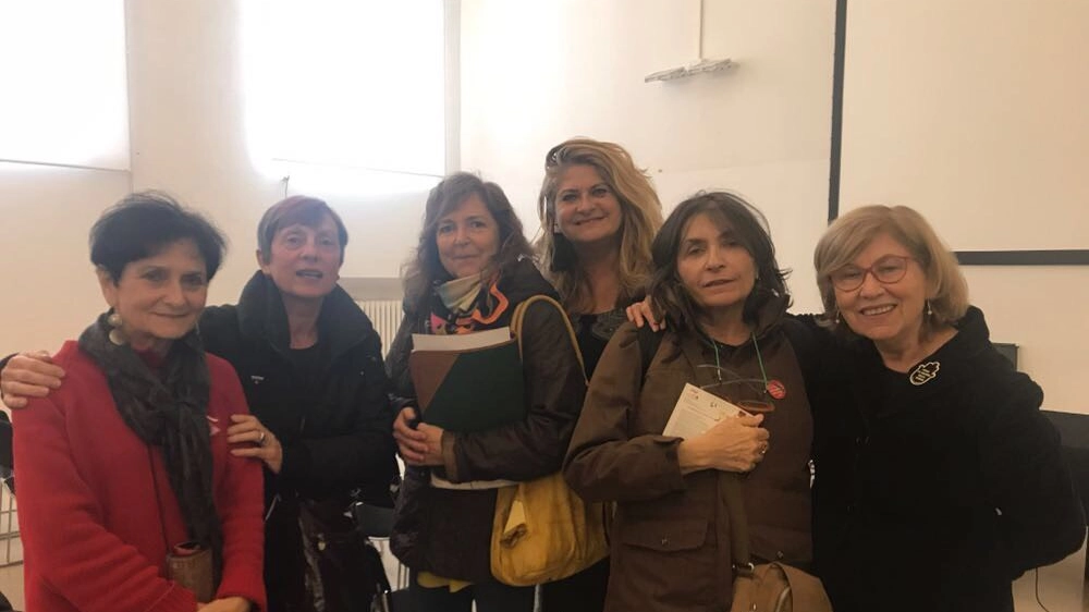 Maria Cristina Marchesini di Libera, Alba Piolanti di UDI, Valeria Betti e Barbara Fornasa