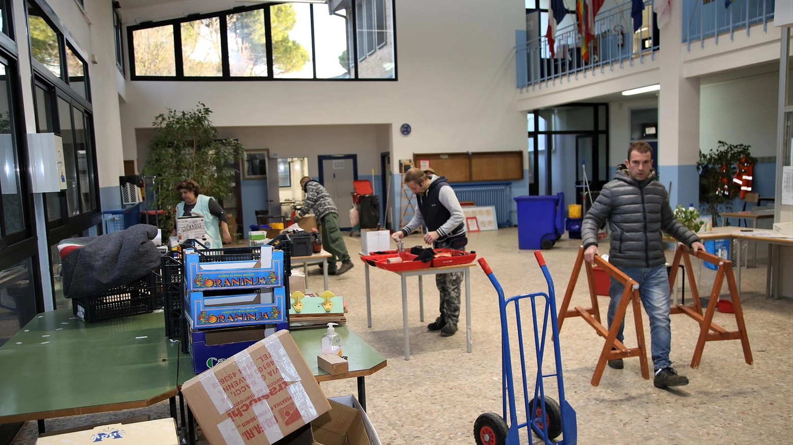 I lavori di adeguamento sismico alla scola media 'Graziani'