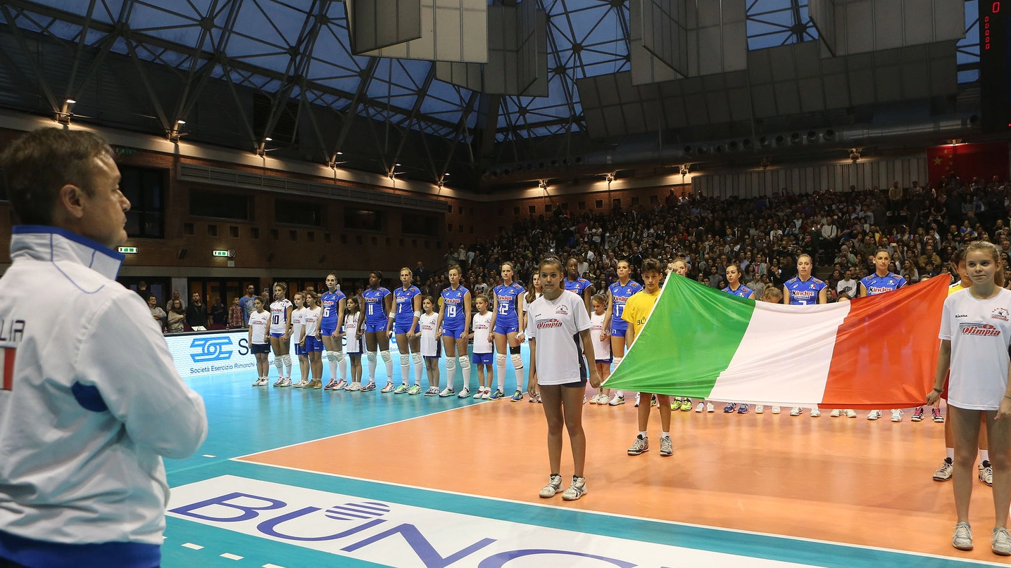 L’amichevole di volley femminile Italia- Cina (Foto Zani)