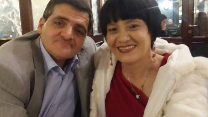 Claudio Furlan e Rita Di Majo alla loro festa di matrimonio dopo la morte di Vito Balboni