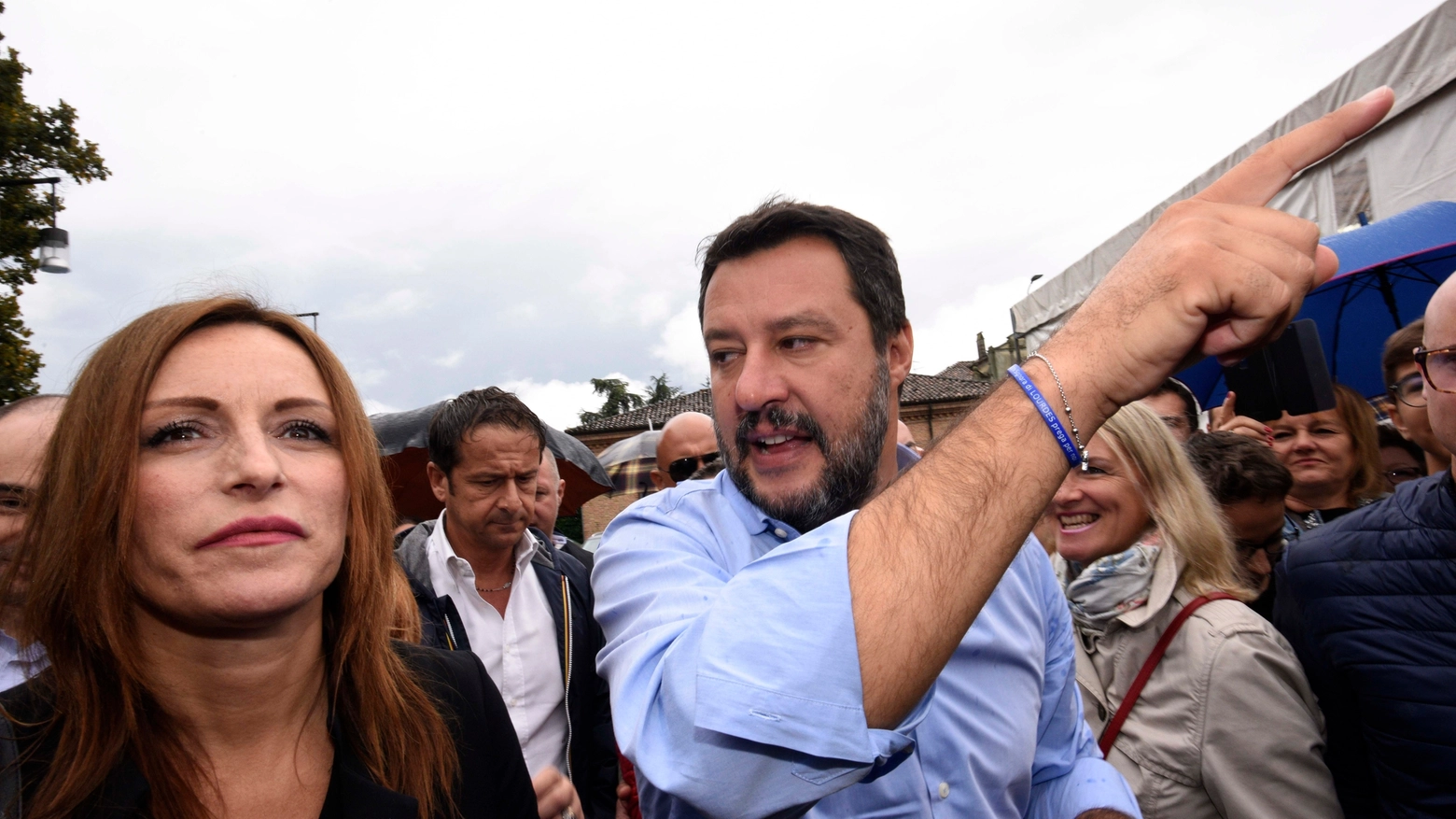 Lucia Borgonzoni e Matteo Salvini (LaPresse)